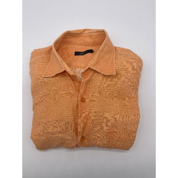 Men's Orange Dress Shirt - Picture 3 of 8